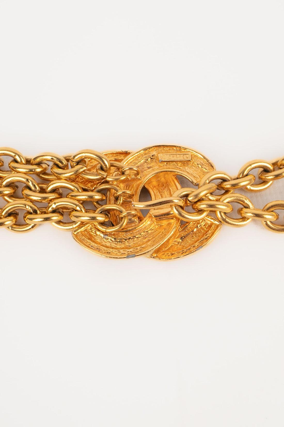 Women's Chanel Golden Metal Chain CC Belt, 1980s