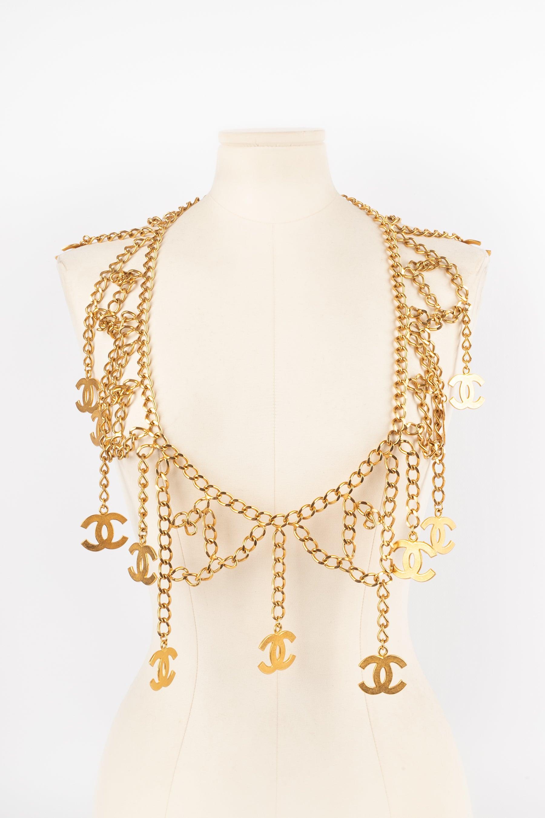Women's Chanel Golden Metal Chain CC Belt