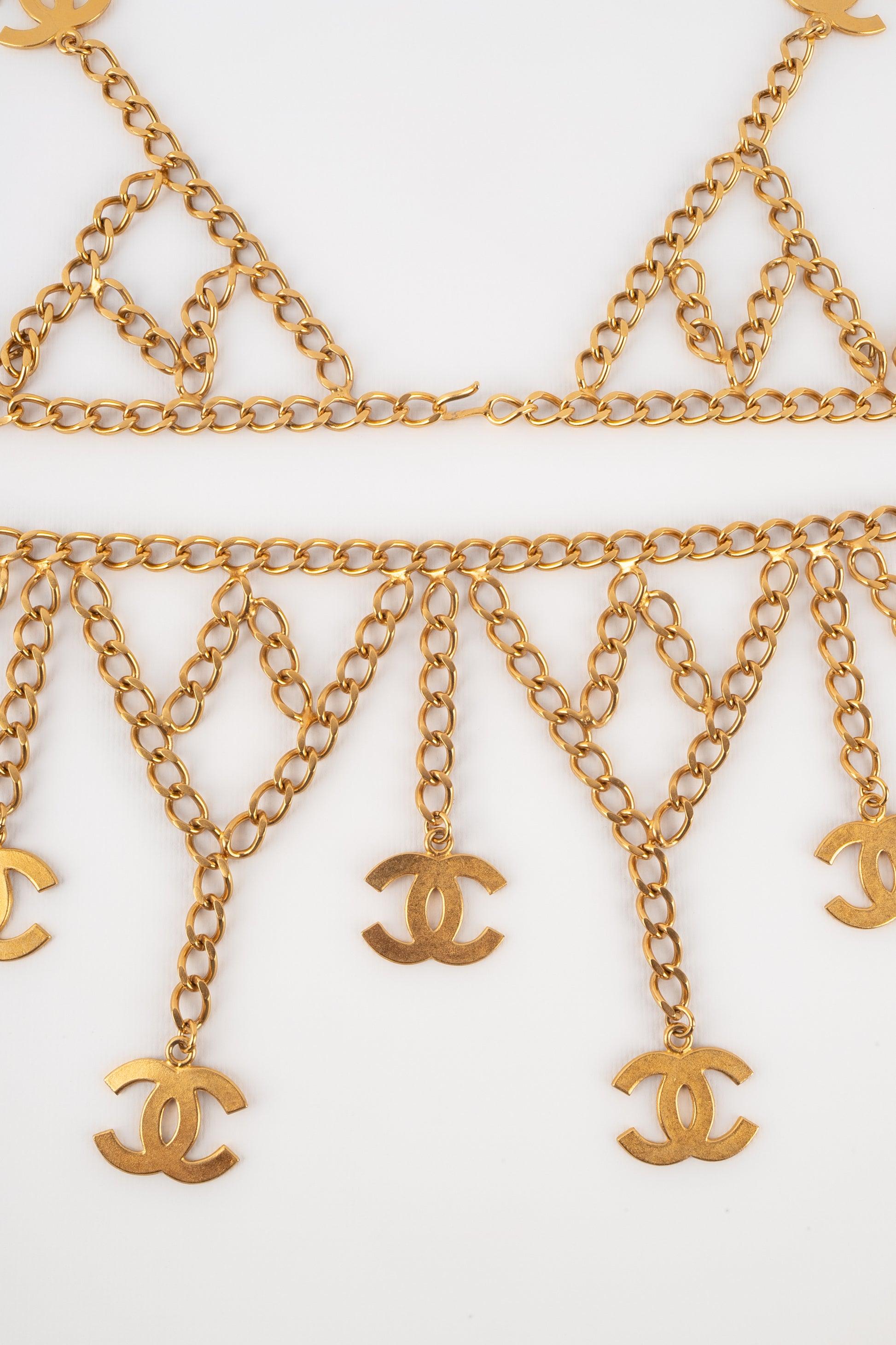 Chanel Golden Metal Chain CC Belt 1