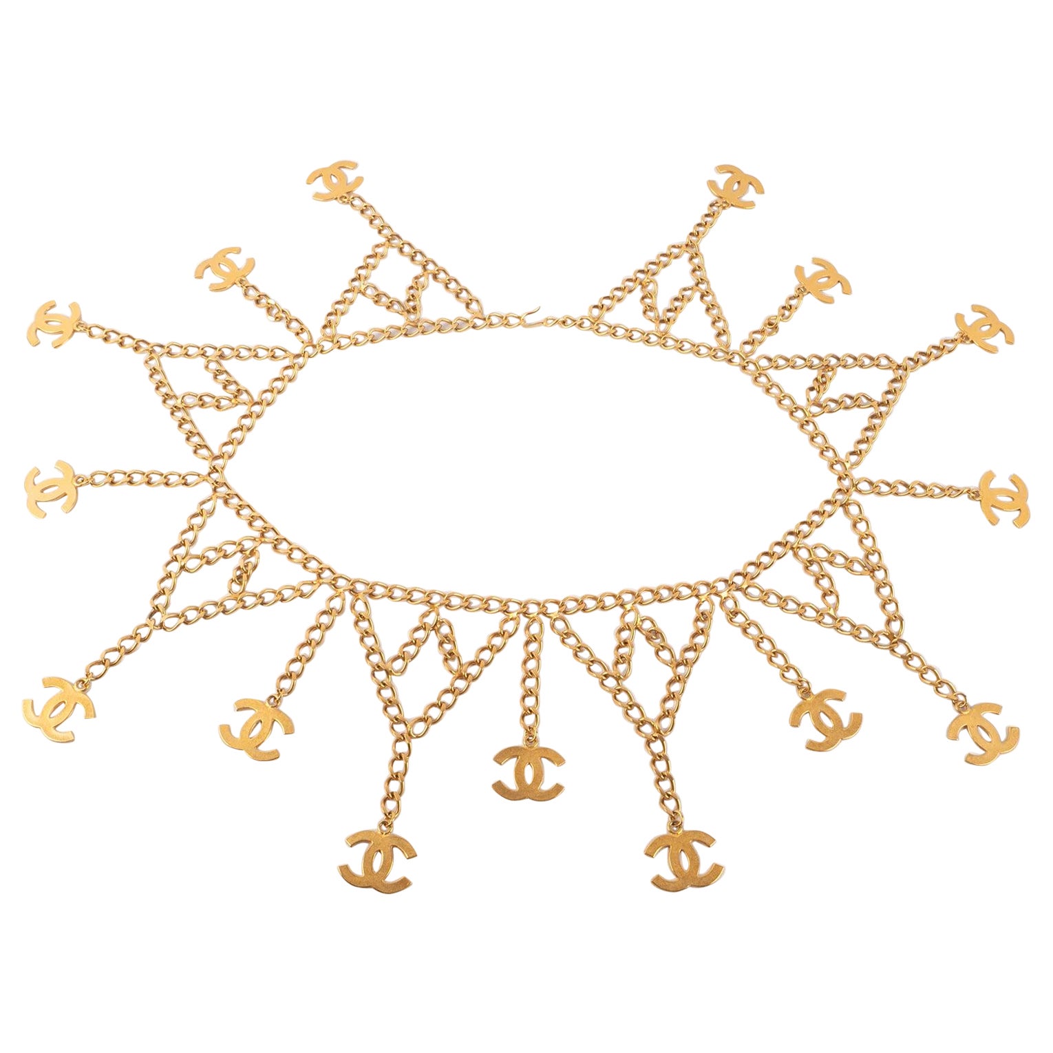 Chanel Golden Metal Chain CC Belt
