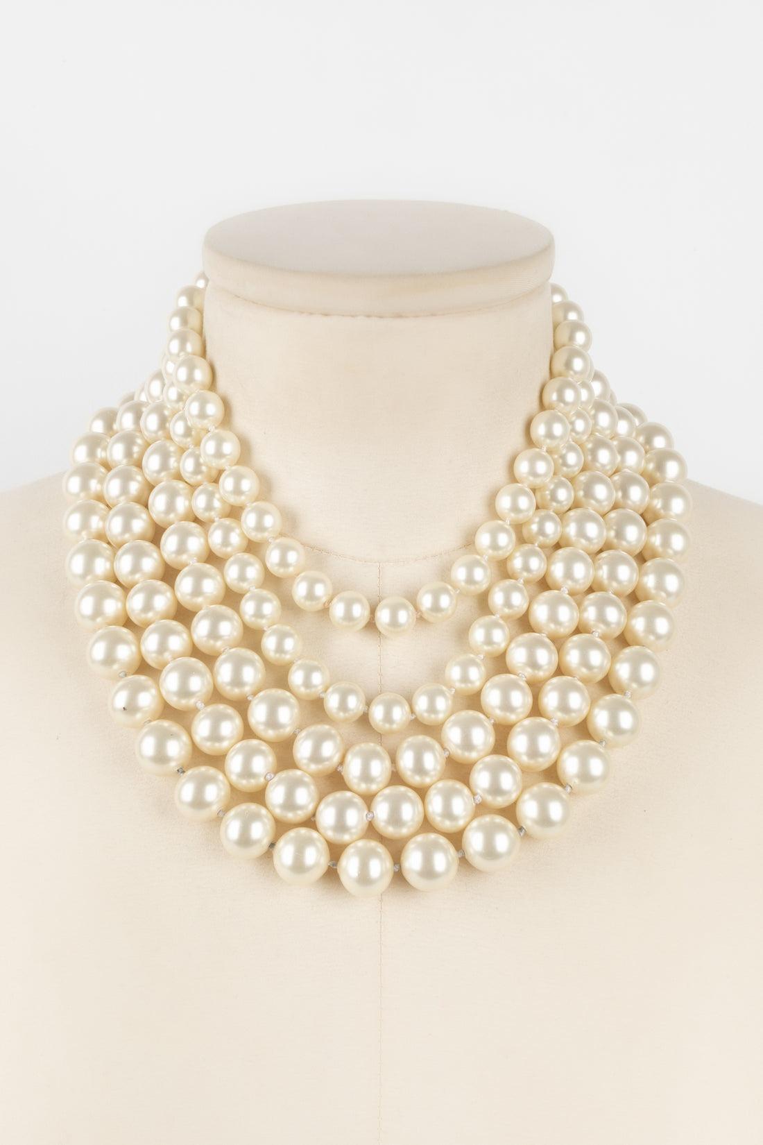 Chanel Golden Metal Choker Necklace, 1980s In Excellent Condition In SAINT-OUEN-SUR-SEINE, FR