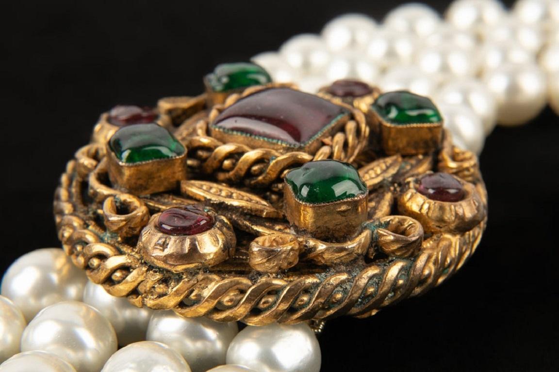 Chanel Golden Metal Choker Necklace, 1984 2