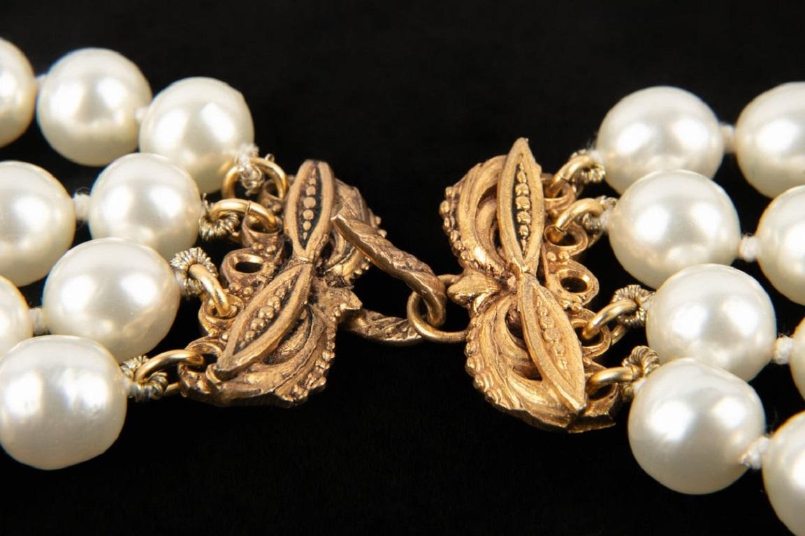 Chanel Golden Metal Choker Necklace, 1984 5