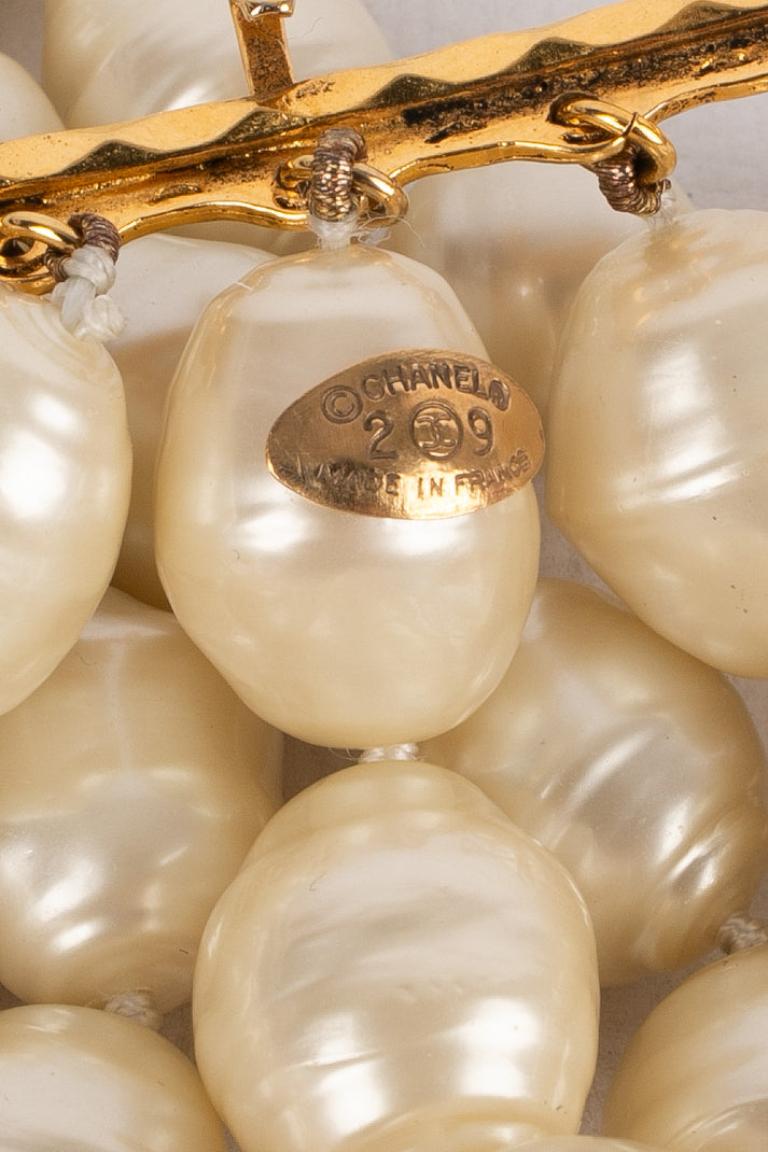 Chanel - Collier ras du cou en métal doré Pour femmes en vente