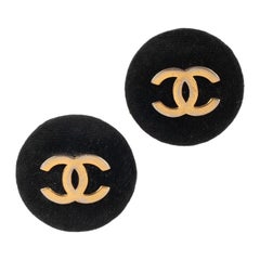 Chanel Goldene Metall-Ohrringe, 2003