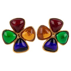 Boucles d'oreilles en métal doré de Chanel, 2006