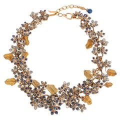 Chanel Collar Flor Metal Dorado