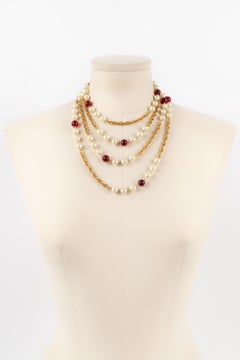 Chanel Golden Metal Necklace / Sautoir, 1984