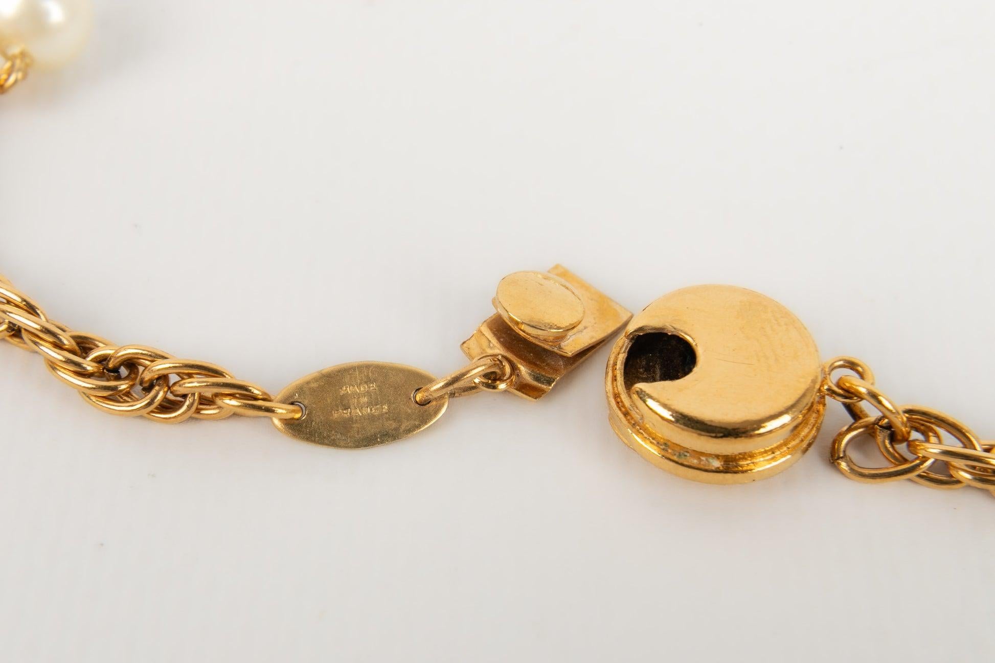 Chanel Golden Metal Necklace / Sautoir, 1984 For Sale 4