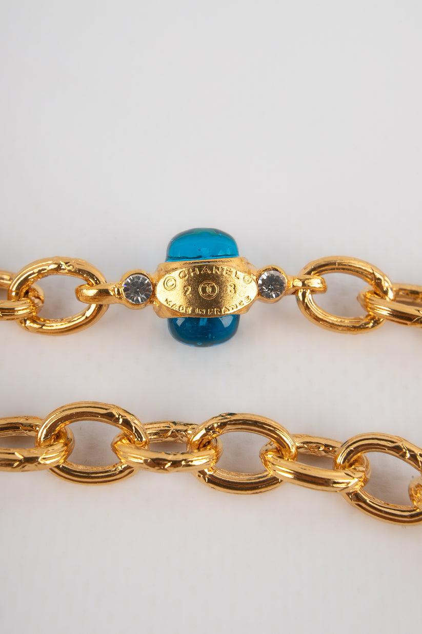 Chanel Golden Metal Sautoir / Necklace, 1980 6