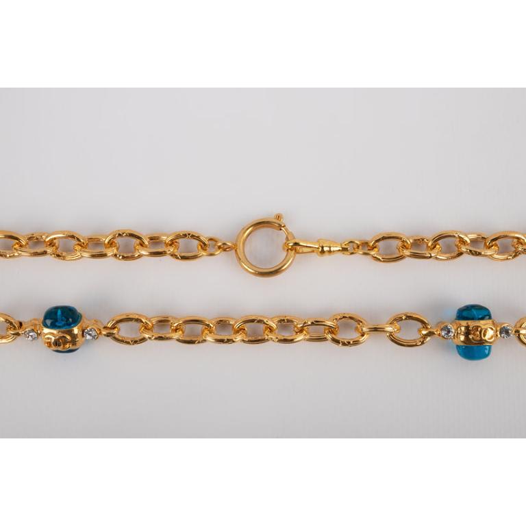Chanel Golden Metal Sautoir / Necklace, 1980 4