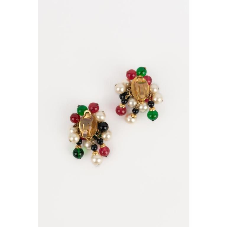 Women's Chanel Golden Metal Set of Jewelry, 1980s For Sale