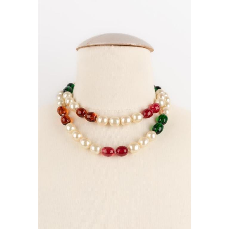 Chanel Golden Metal Set of Jewelry, 1980s For Sale 4