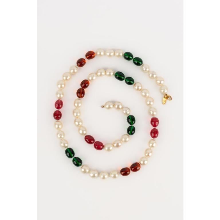 Chanel Golden Metal Set of Jewelry, 1980s For Sale 5