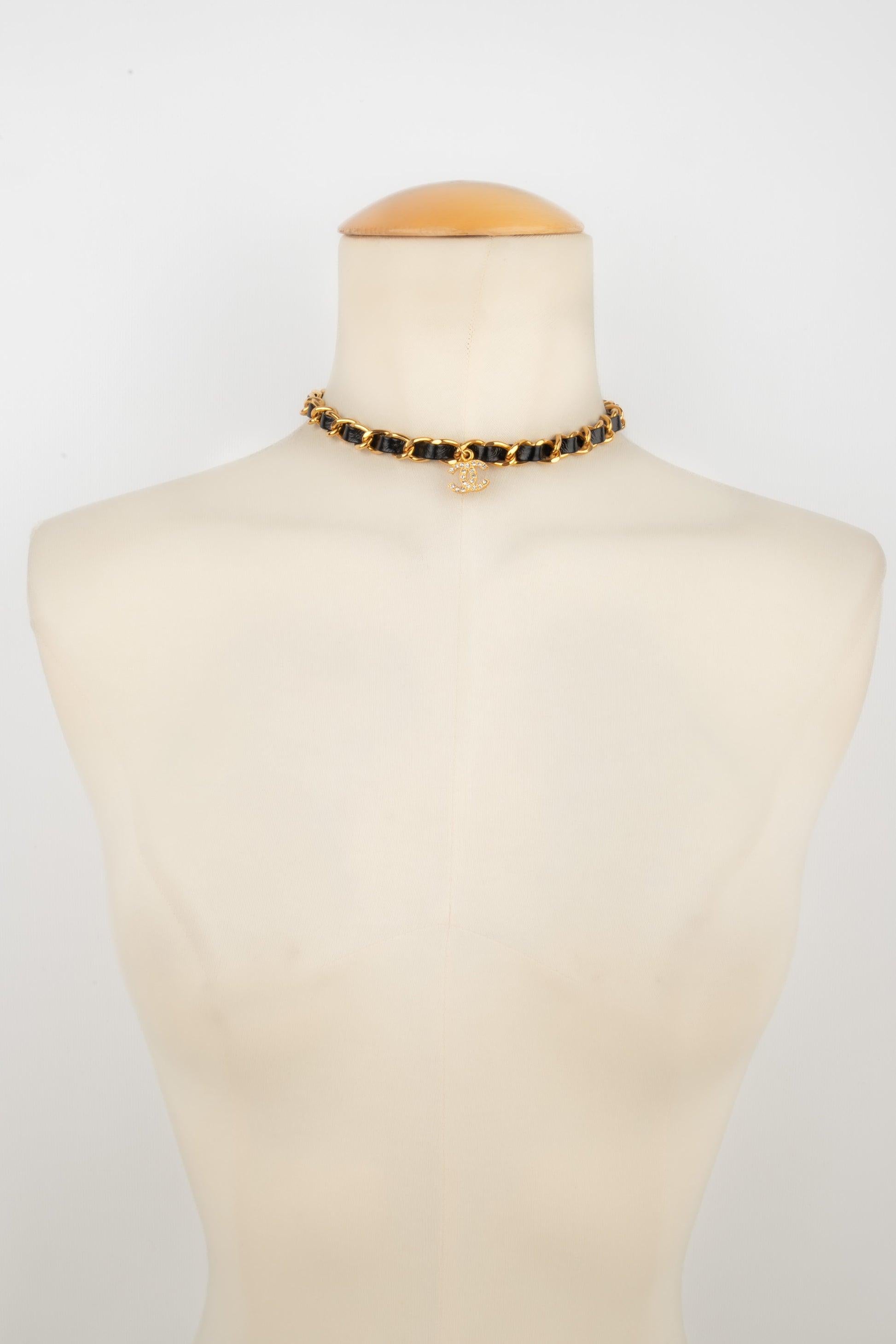 Chanel Golden Metal Short CC Necklace Spring, 1995 2