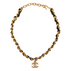Chanel Golden Metal Short CC Necklace Spring, 1995 Chanel Golden Metal Short CC Necklace Spring, 1995