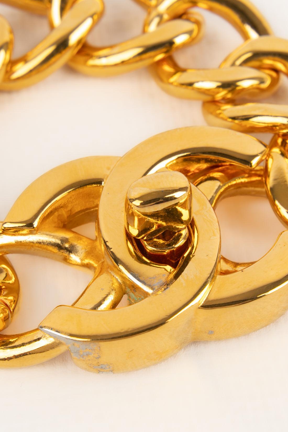 Chanel Golden Metal Turnlock Bracelet, 1996 1