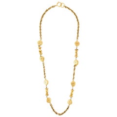 Chanel Golden Metal Vintage Necklace, 1990s