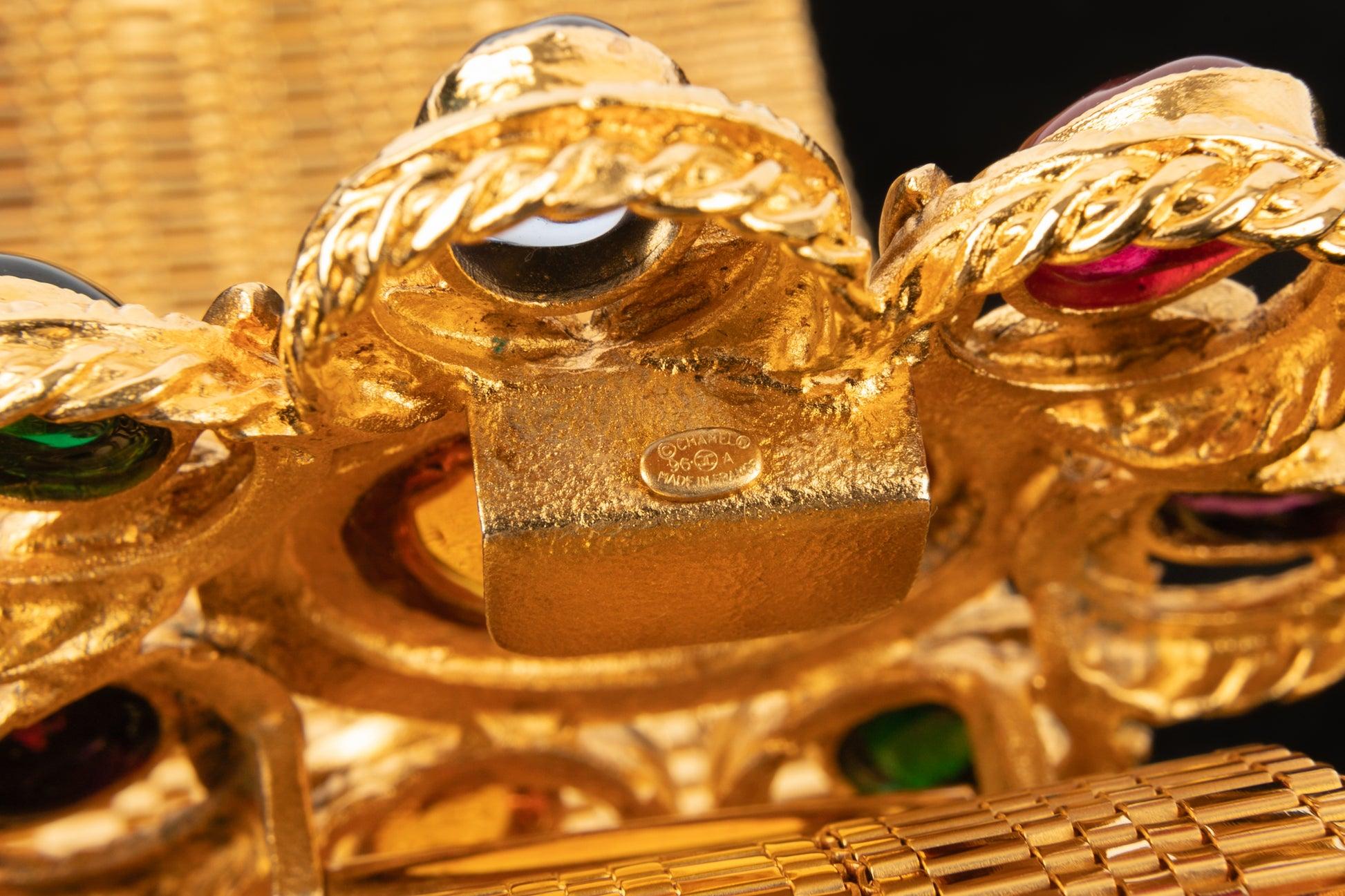Women's Chanel Golden Metal Wide Belt, 1996