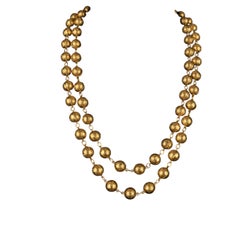 Chanel goldene Halskette 1980er Jahre