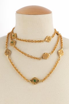 Chanel golden necklace 1985s