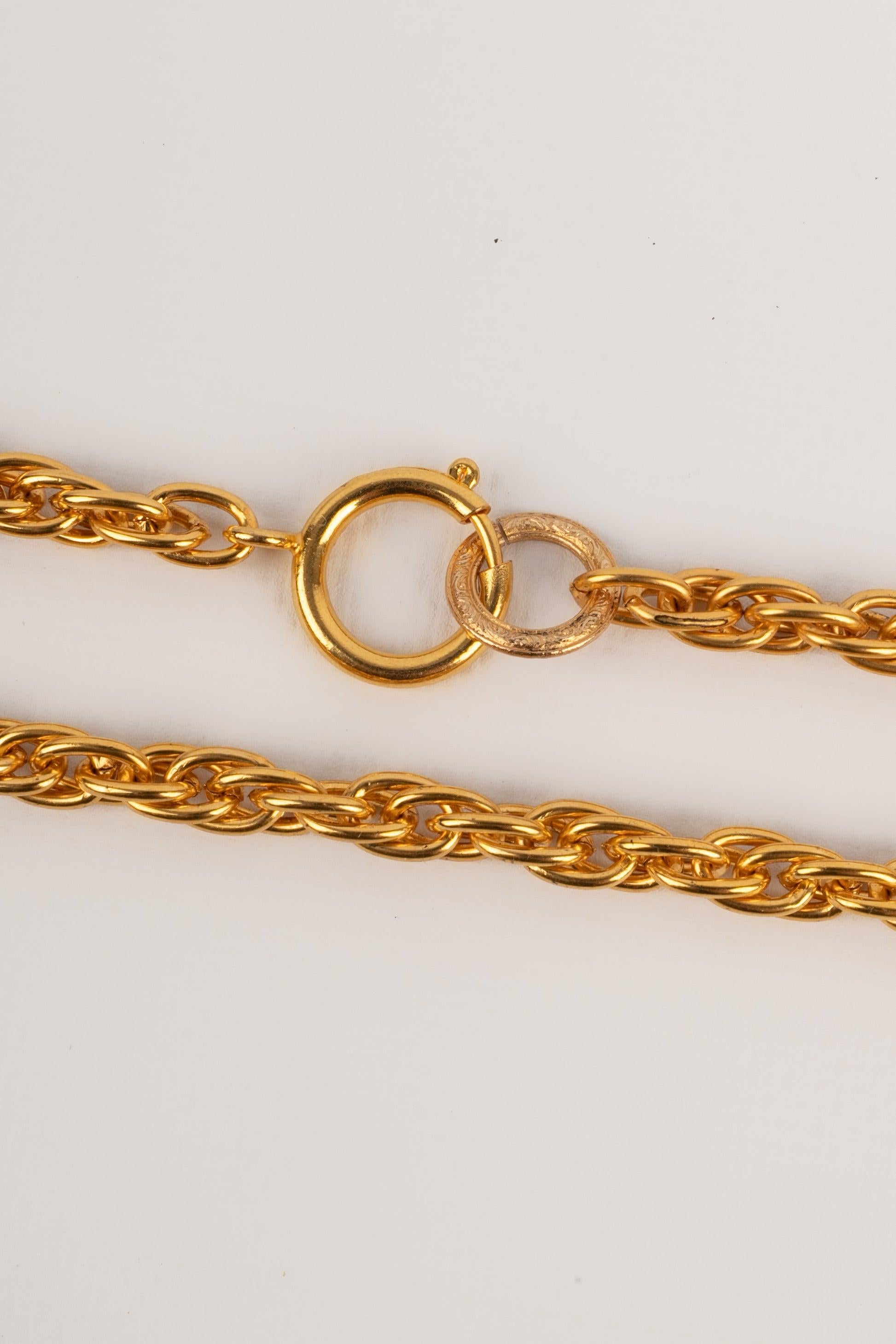 Chanel Golden Necklace, 1990s 4