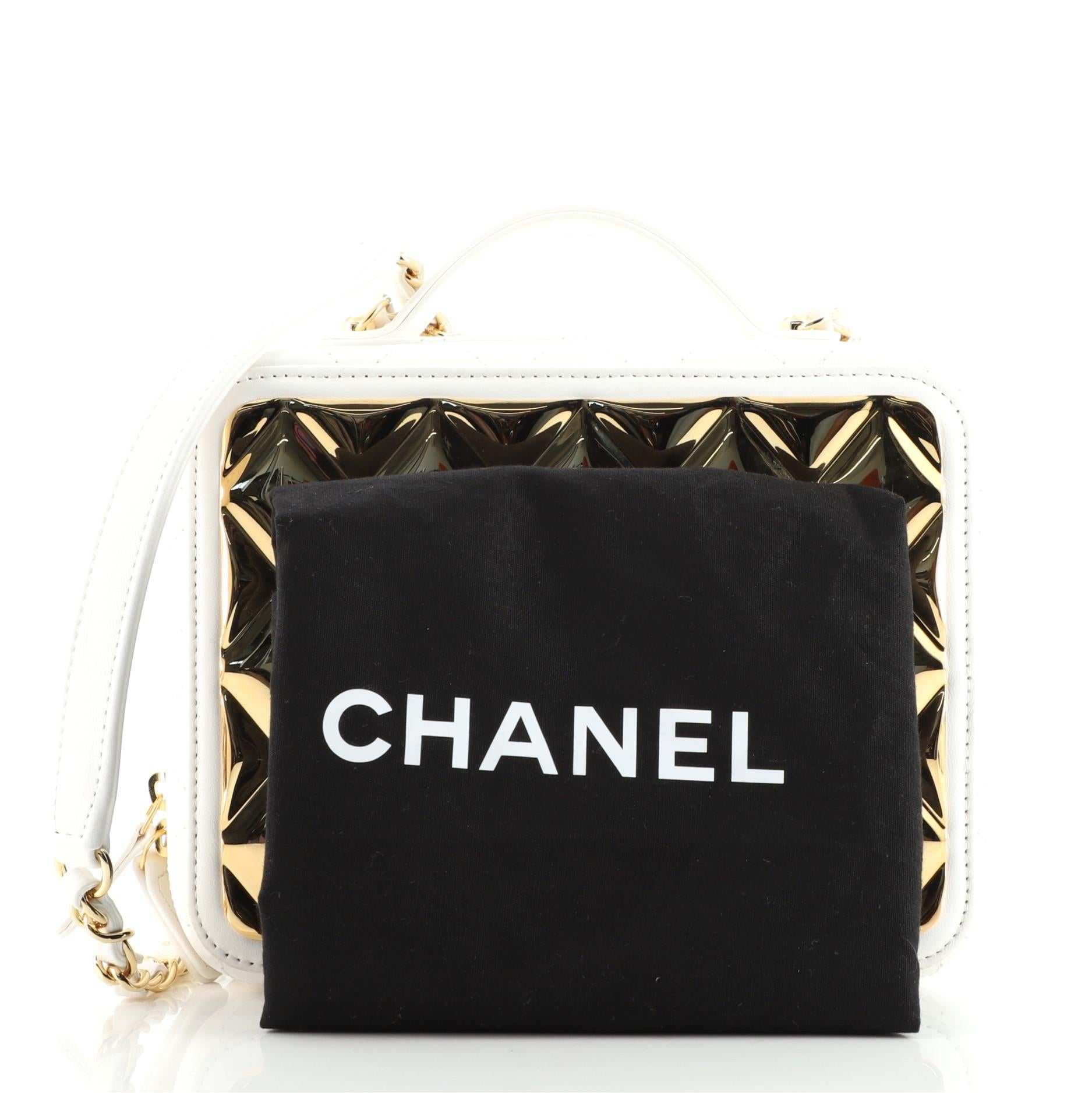 Chanel bag with metal plate outlet