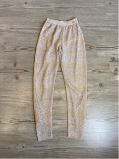 Chanel Golden viscose elegant Leggings
