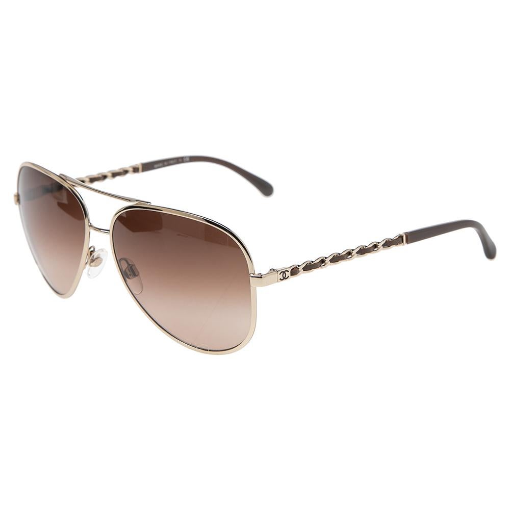 chanel sunglasses aviator style