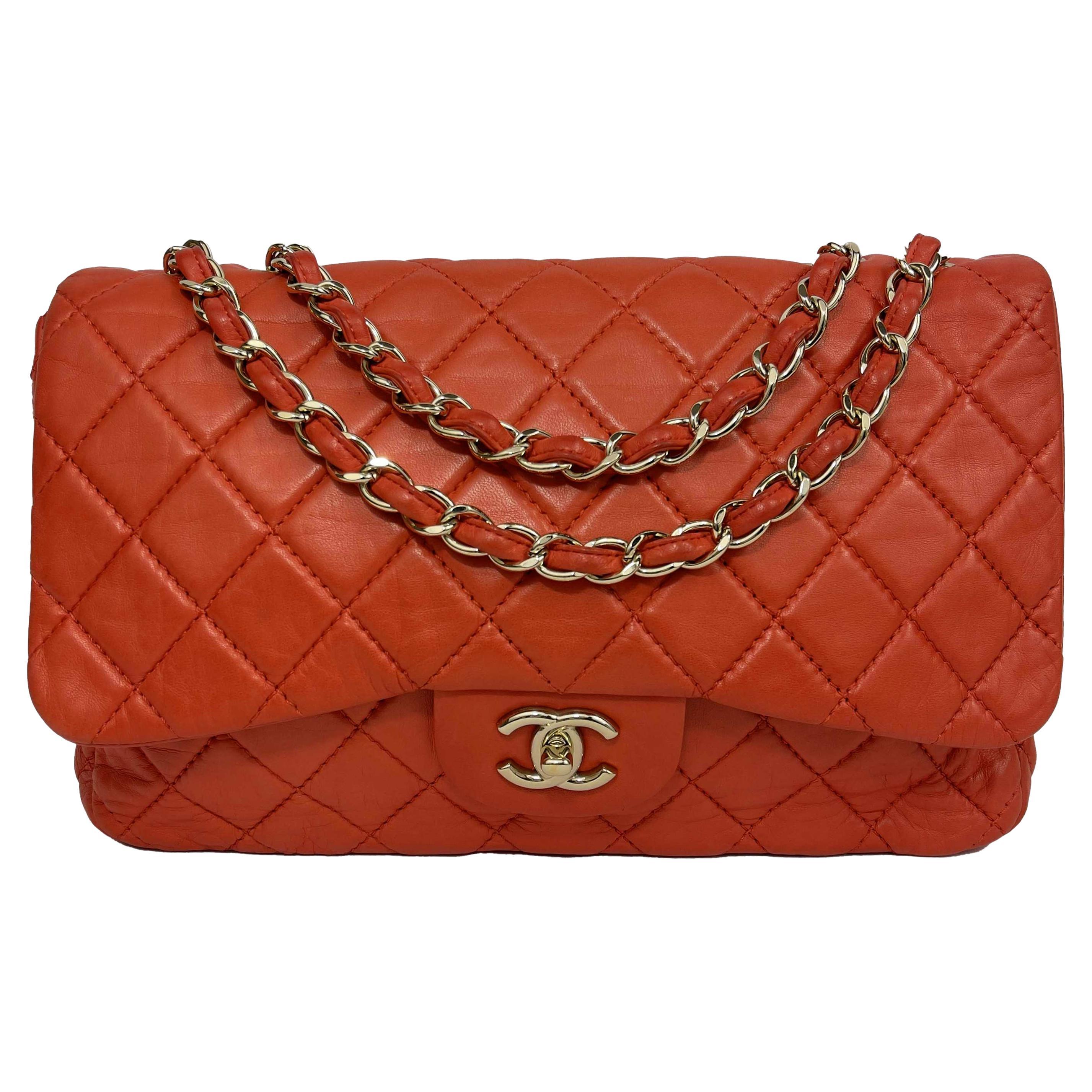 Chanel - Good - Classic Jumbo Single Flap Quilted Lambskin - Handbag