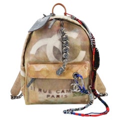 Chanel Graffiti Canvas & Leather Backpack