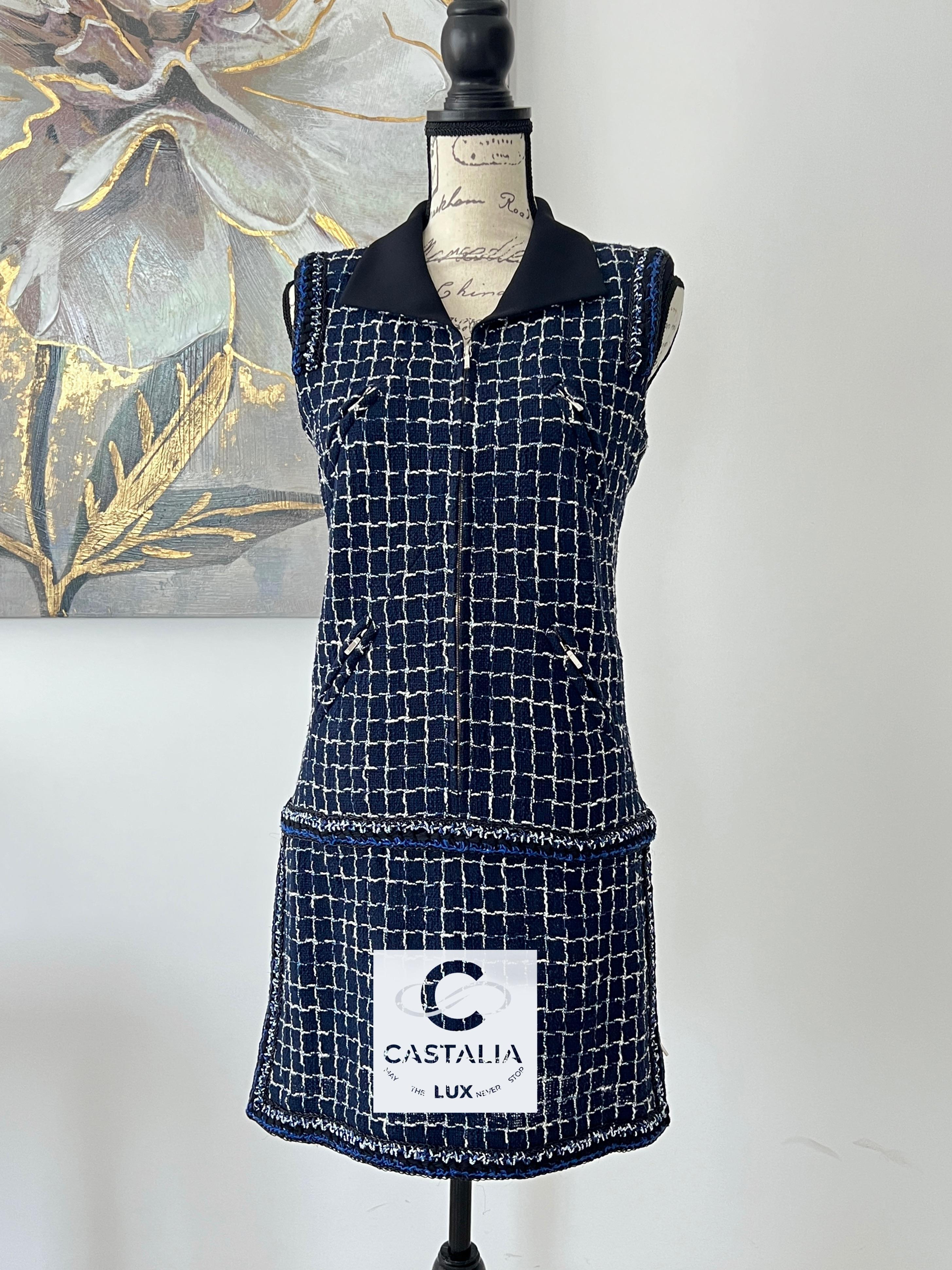 Chanel Colección Graffiti Vestido Lesage Tweed 1