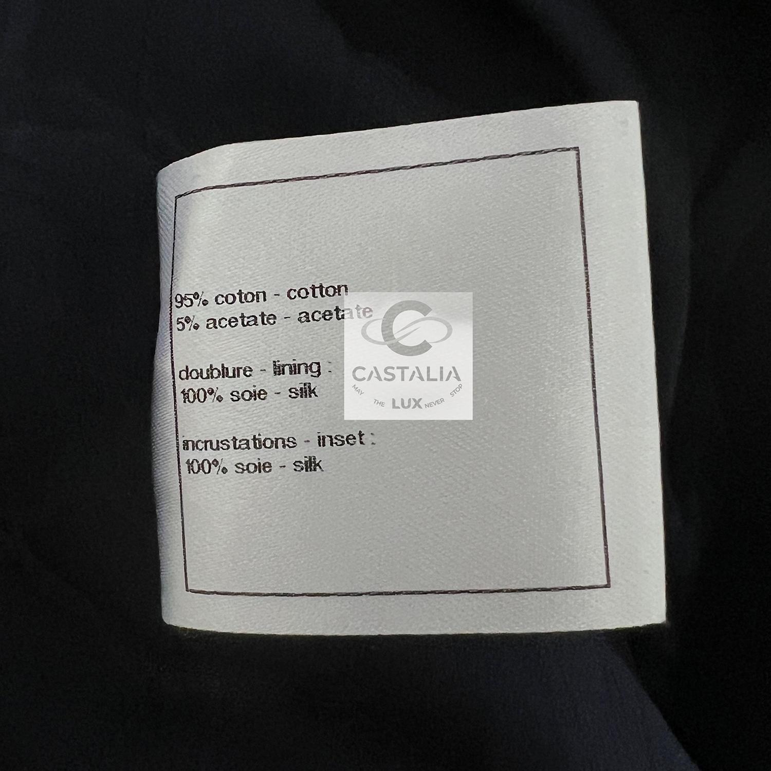 Chanel Graffiti Collection Navy Tweed Dress 48 FR 7