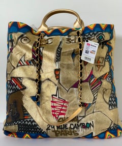 Chanel Graffiti Gold Street Chic Maxi Tote Bag SOLDOUT