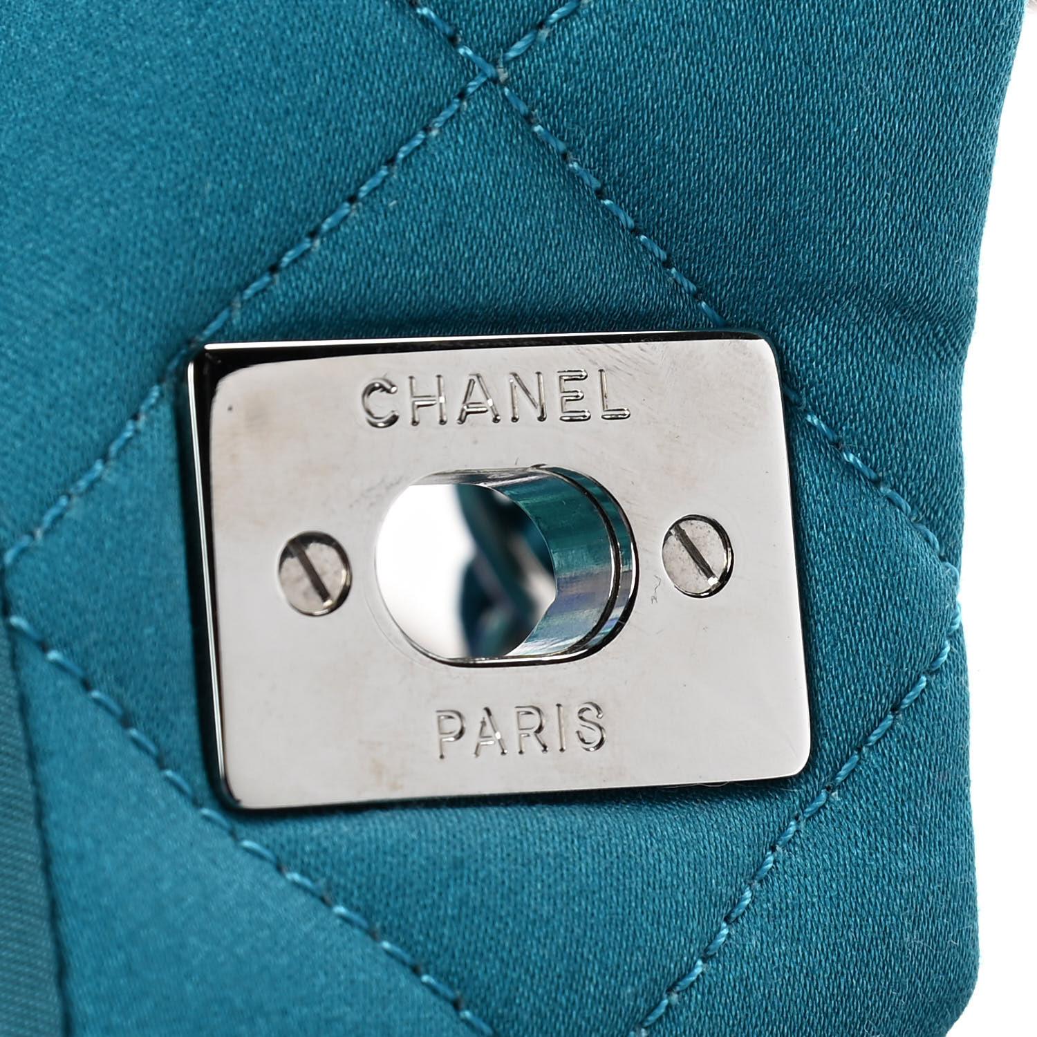 Chanel 2011 Graffiti Watercolor Limited Edition Tote Turquoise Nylon Resort Bag 2