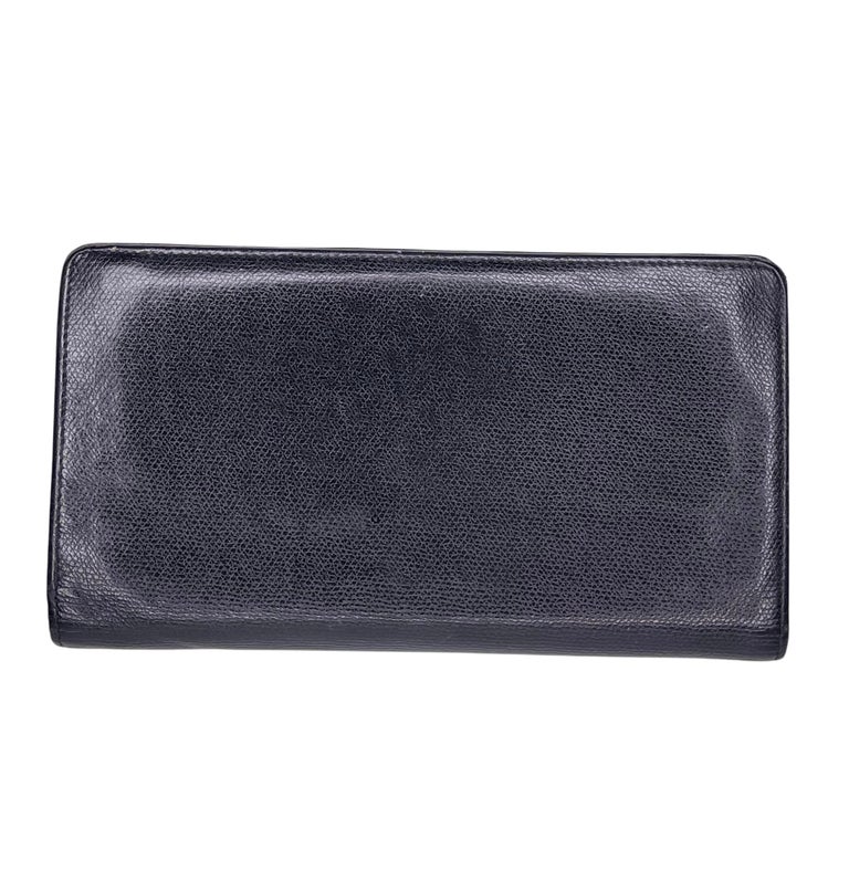Chanel Grained Calfskin CC Button Long Wallet