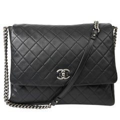 CHANEL Grained Leather Computer Bag 