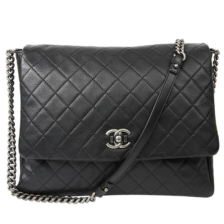 CHANEL Grained Leather Computer Bag For Sale at 1stDibs chanel