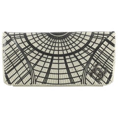 Chanel Grand Palais Clutch Sequin Embellished Stitched Calfskin