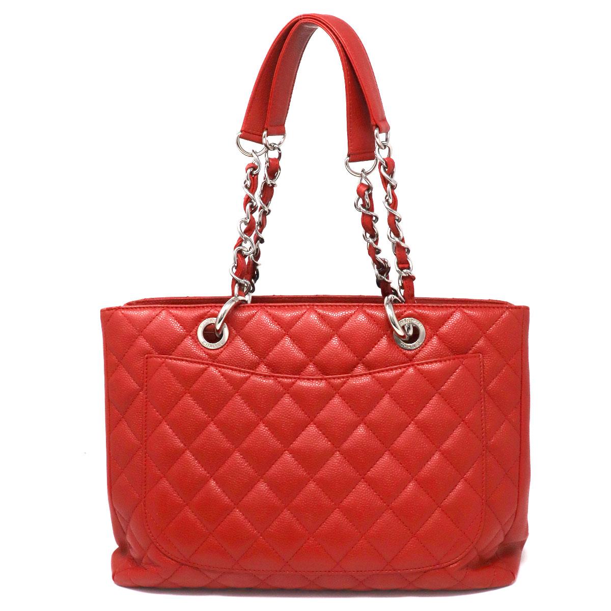 Company-Chanel
Model-Grand Shopper Tote GST Red Caviar Leather Shoulder Bag no. 15
Color-Red
Date Code-15635503
Material-Caviar Leather
Measurements-13