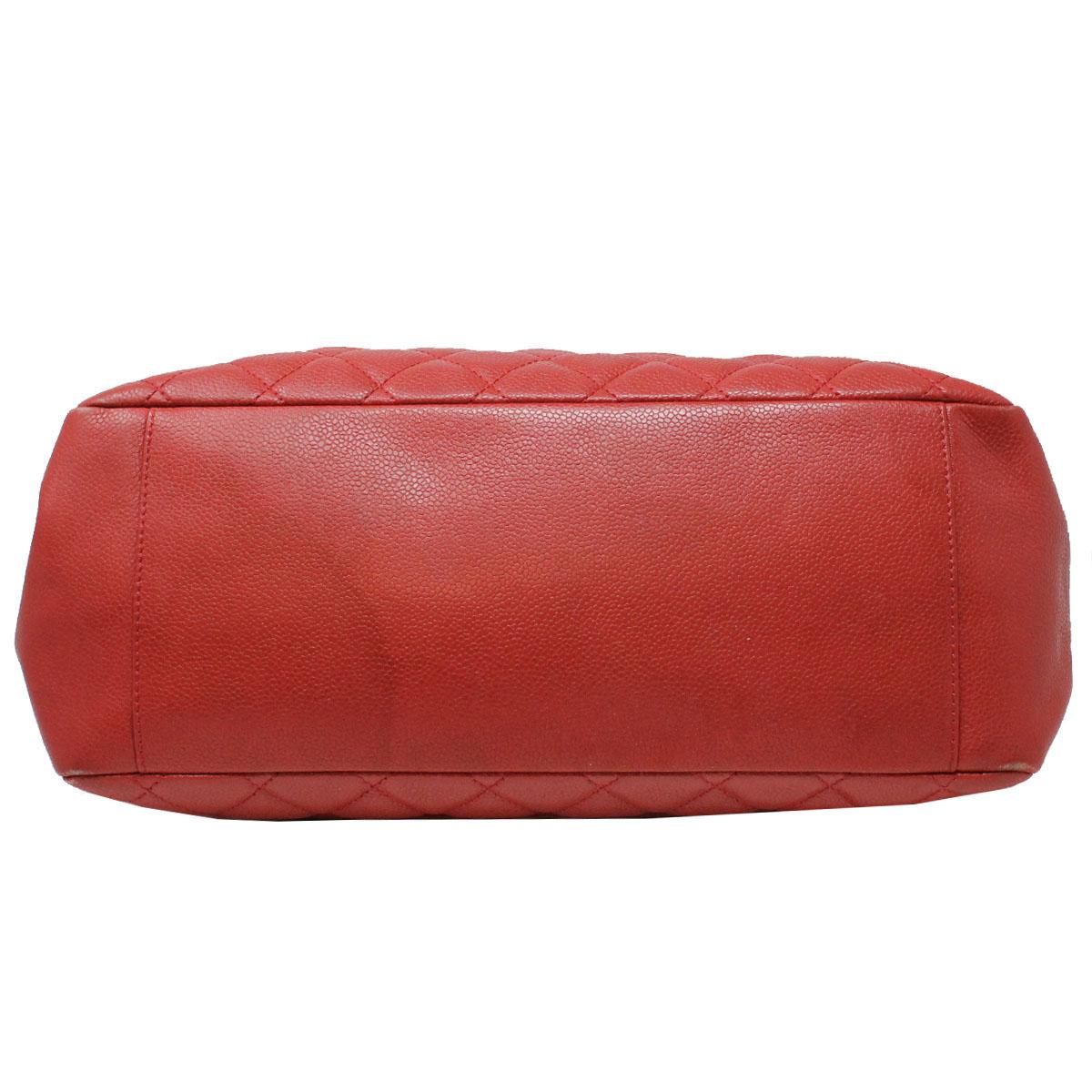 Chanel Grand Shopper Tote GST Red Caviar Leather Shoulder Bag no. 15 2