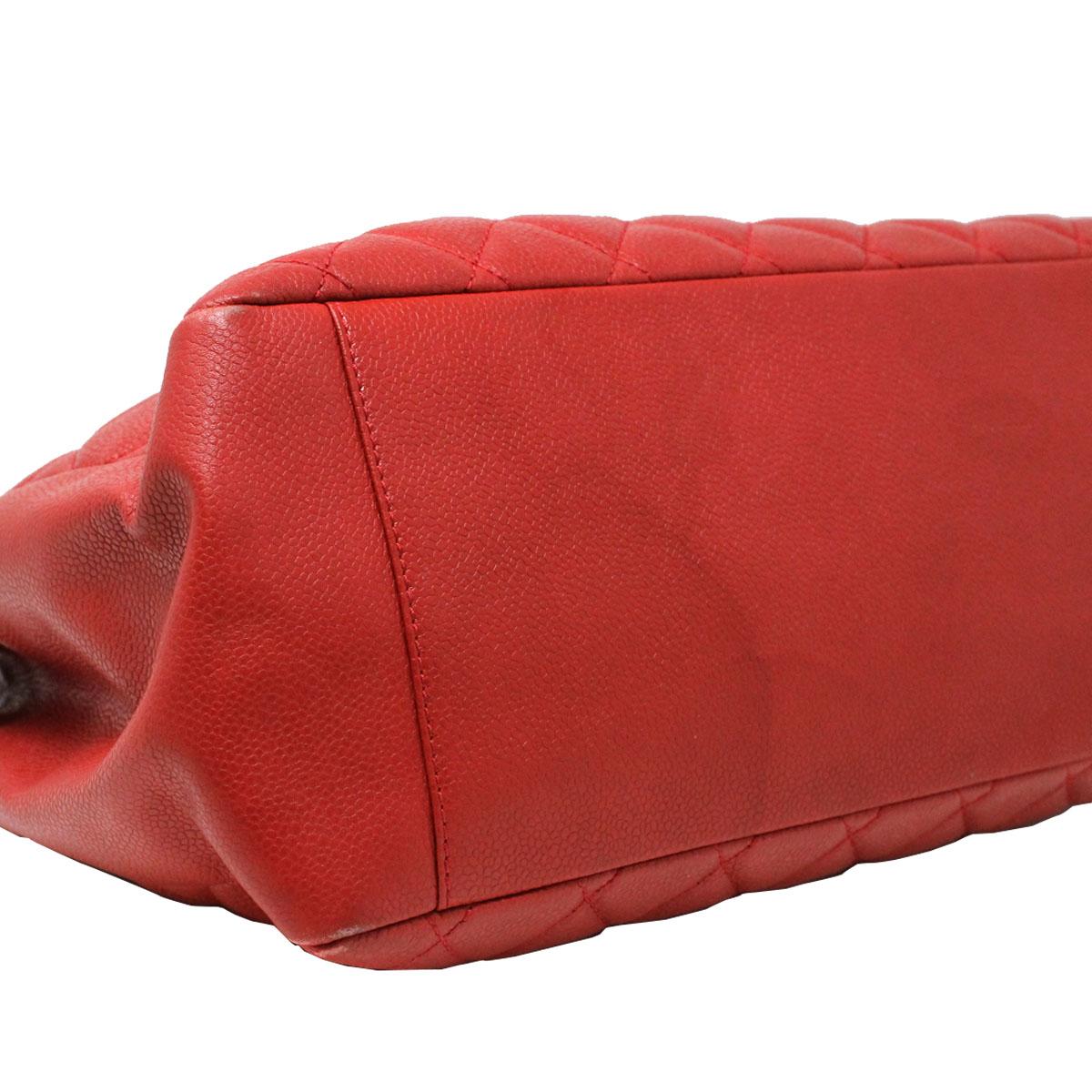 Chanel Grand Shopper Tote GST Red Caviar Leather Shoulder Bag no. 15 3
