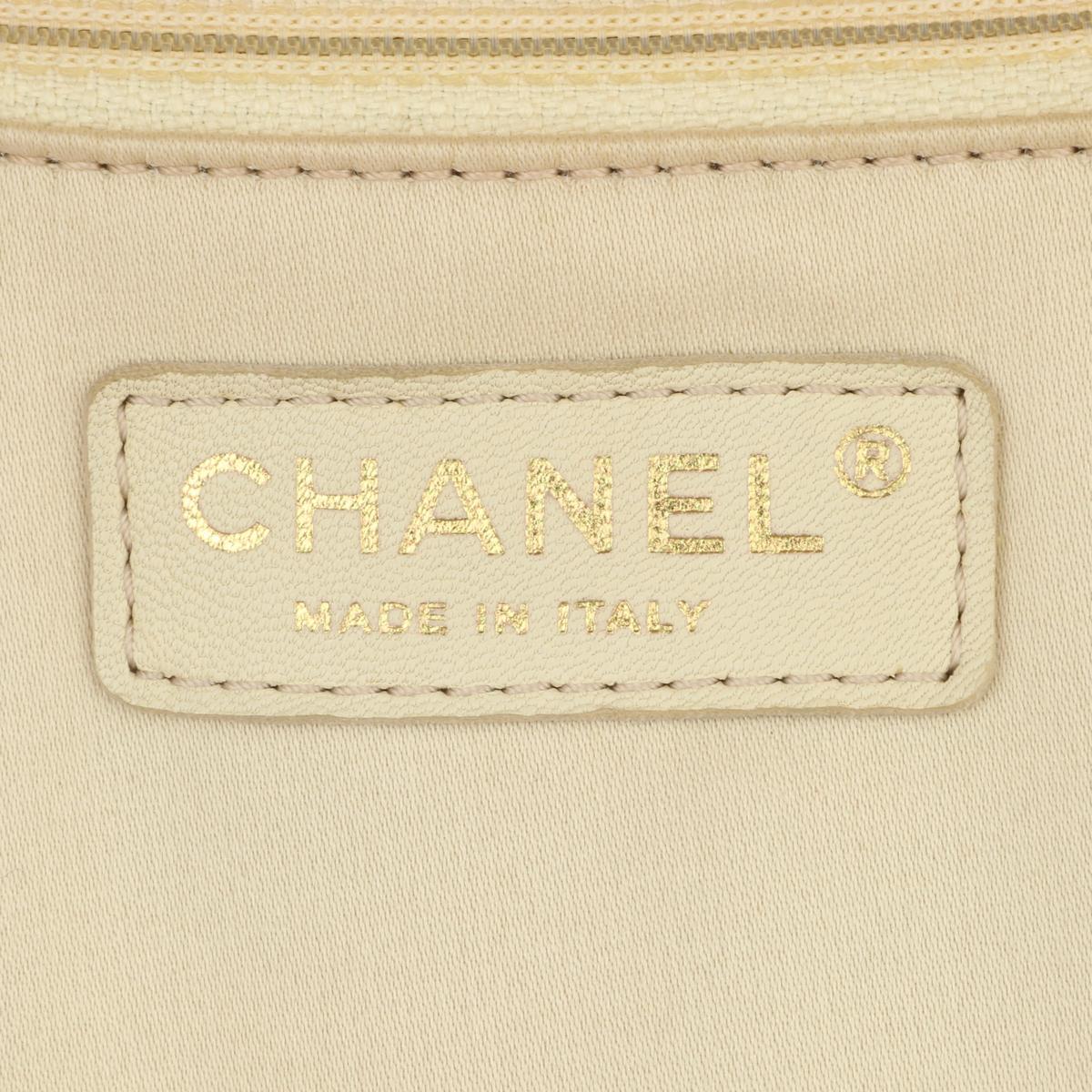CHANEL Grand Shopping Tote (GST) Bag Beige Caviar with Gold Hardware 2012 9