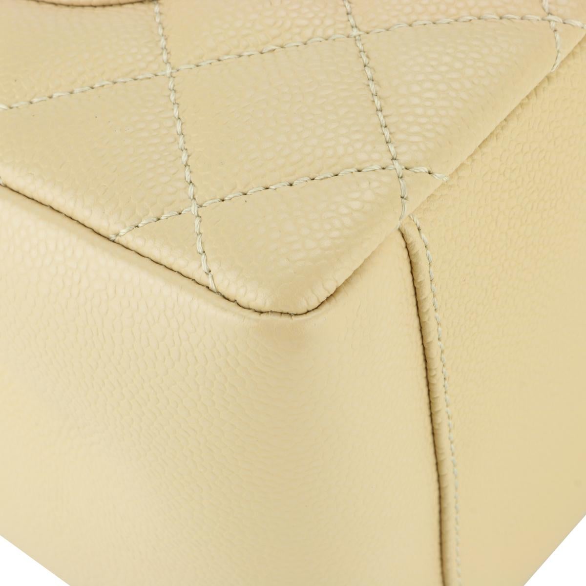 CHANEL Grand Shopping Tote (GST) Bag Beige Caviar with Gold Hardware 2012 4
