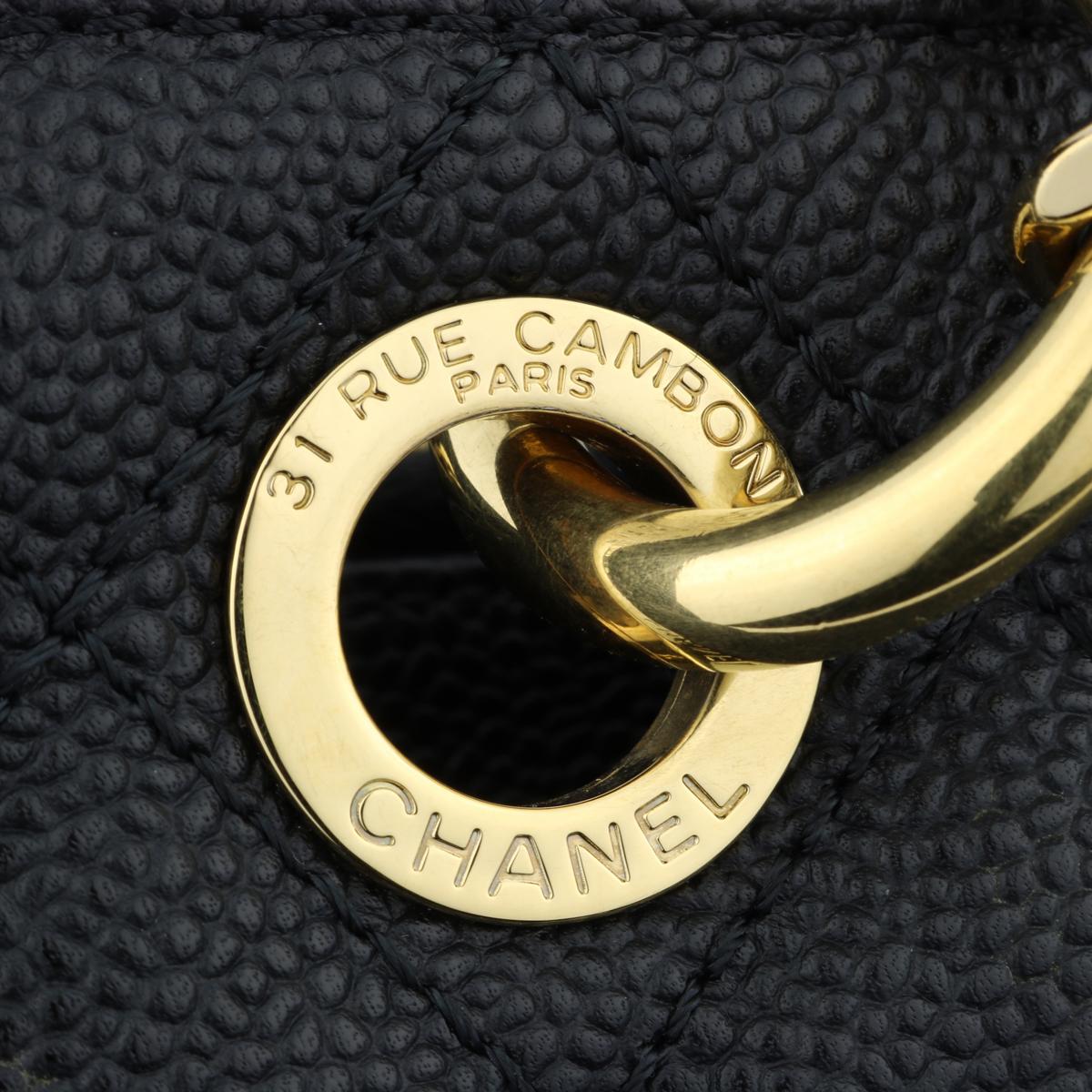 CHANEL Grand Shopping Tote (GST) Bag Black Caviar with Gold Hardware 2012 8