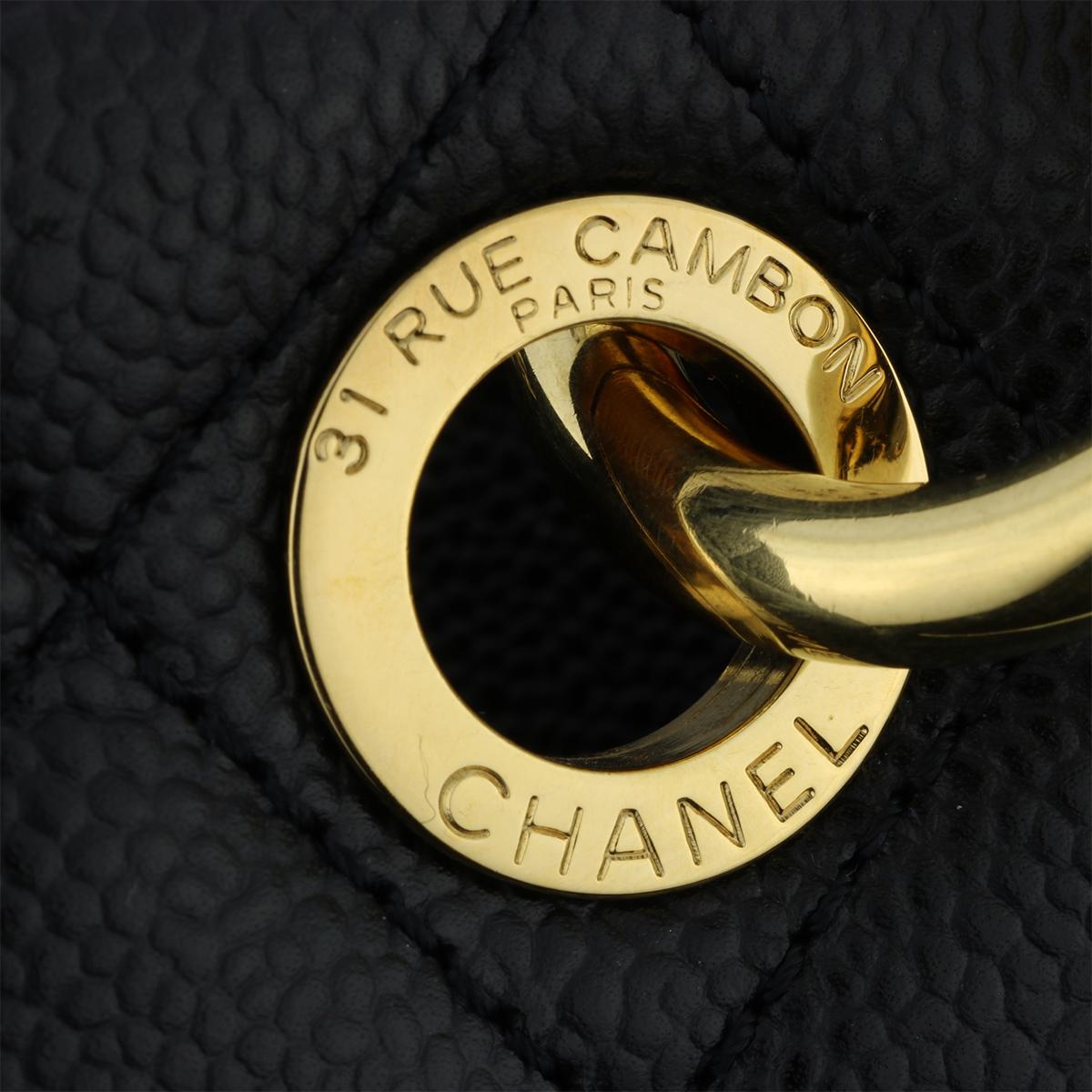 CHANEL Grand Shopping Tote (GST) Bag Black Caviar with Gold Hardware 2012 7