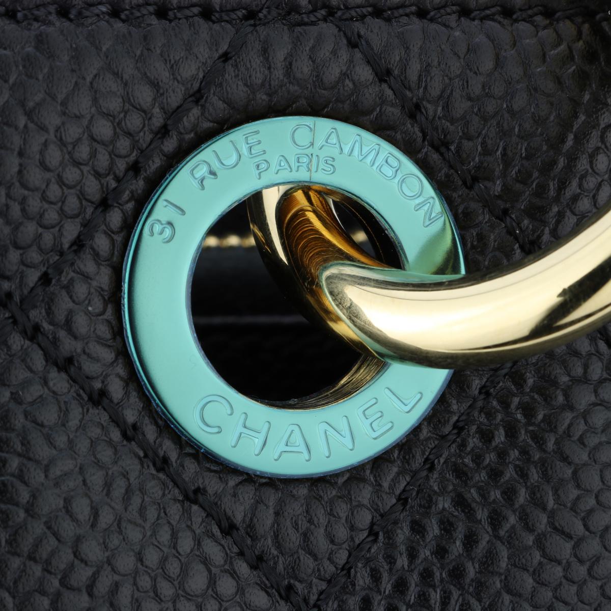 CHANEL Grand Shopping Tote (GST) Bag Black Caviar with Gold Hardware 2013 6