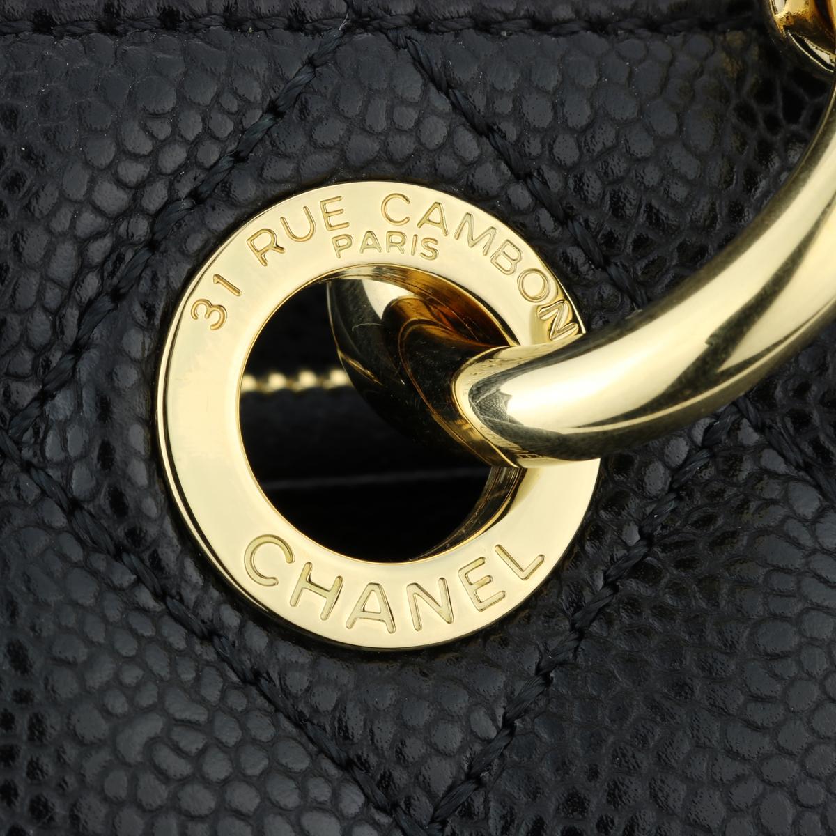 CHANEL Grand Shopping Tote (GST) Bag Black Caviar with Gold Hardware 2013 7