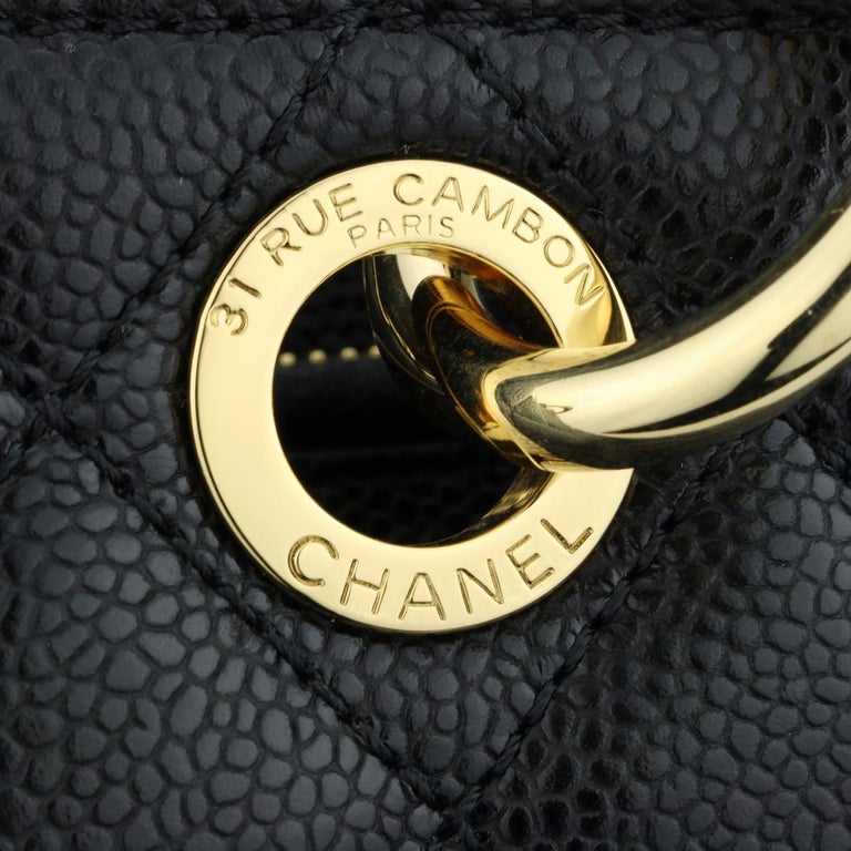 Chanel Grand Shopping Tote GST Black Caviar Gold Hardware – Coco Approved  Studio