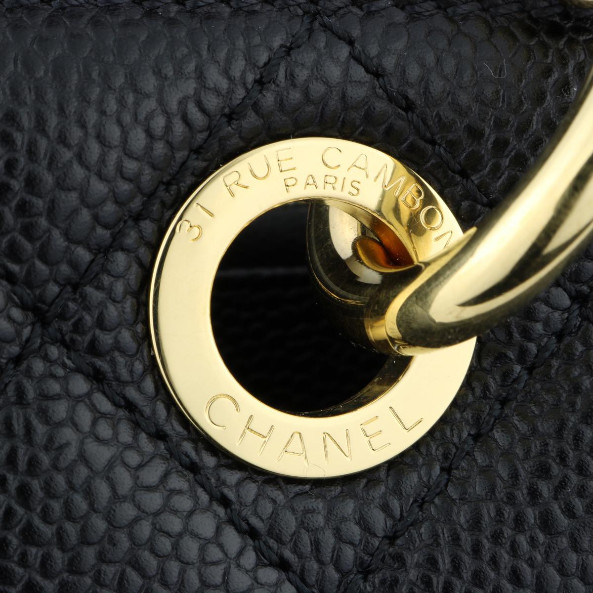 CHANEL Grand Shopping Tote (GST) Bag Black Caviar with Gold Hardware 2014 6